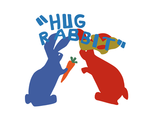 卡通兔子图案简笔兔子剪影兔子胡萝卜图案卡通英文字母女装动物印花素材卫衣印花