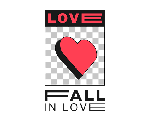 卡通爱心立体爱心形图案卡通英文字母图案女装印花素材棋盘格图案