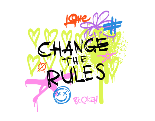 涂鸦英文字母图案涂鸦爱心女装印花素材卡通英文字母花朵图案表情图案