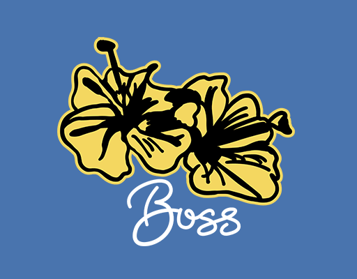 卡通花朵图案手写英文字母图案手绘花朵百合花朵女装花朵印花素材