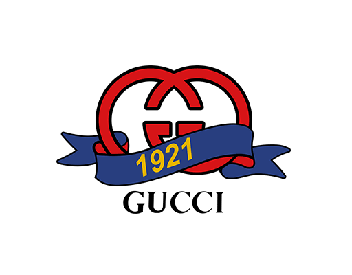 卡通英文字母图案数字字母图案古驰印花素材徽章图案飘带图案