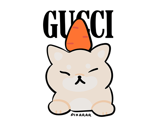 卡通动物图案卡通狗图案gucci印花图案可爱狗二哈图案女装印花素材