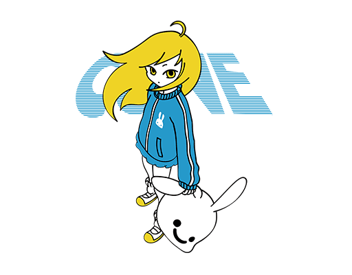 卡通女孩图案手绘卡通人物简笔女孩头像可爱卡通女装印花素材T恤卫衣印花图案