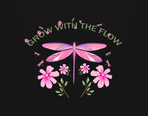 卡通蜻蜓图案卡通花朵图案变形英文字母女装蜻蜓印花图案手绘鲜花图案