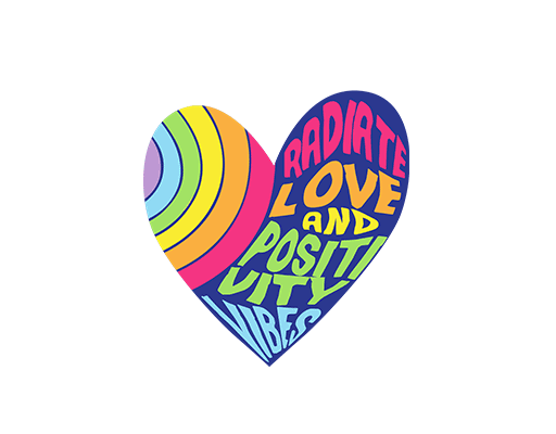 卡通爱心形图案手绘彩色爱心卡通英文字母图案女装爱心印花图案