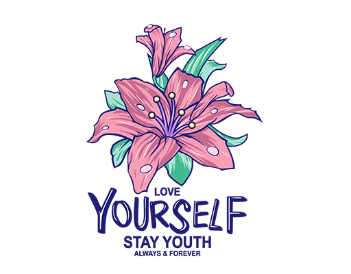 手绘花朵图案卡通花朵百合花手写英文字母图案女装花朵印花素材鲜花图案