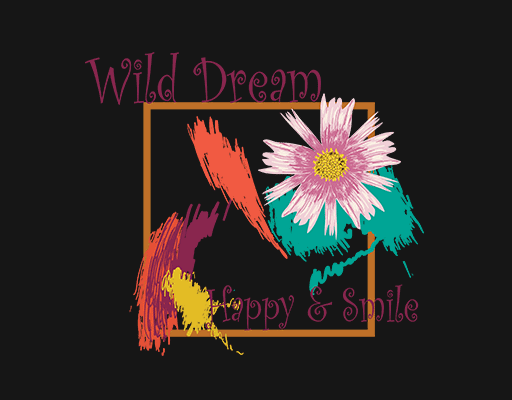 涂鸦花朵图案手写英文字母女装花朵印花素材方形图案涂鸦印花素材