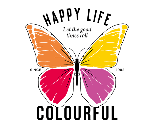 卡通蝴蝶图案手绘蝴蝶线条卡通英文字母图案女装印花素材卡通动物