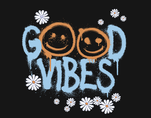 涂鸦表情图案涂鸦英文字母图案卡通菊花图案女装印花素材微笑表情图案