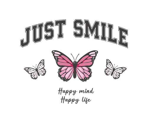 卡通蝴蝶图案手绘蝴蝶彩色蝴蝶变形英文字母图案女装蝴蝶印花素材T恤卫衣印花图案