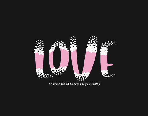 LOVE英文字母图案涂鸦英文字母女装文字印花素材T恤卫衣印花图案