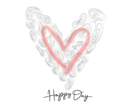 卡通爱心形图案手绘爱心印花素材女装印花图案手写英文字母图案