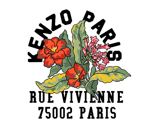 卡通花朵图案手绘花朵植物卡通鲜花图案卡通英文字母图案女装印花素材T恤卫衣图案