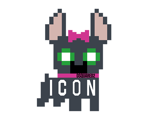 卡通狗图案马赛克狗马赛克小狗图案女装卡通动物色块动物图案