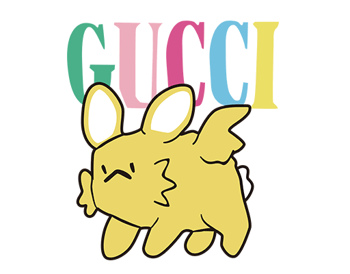 手绘卡通图案彩色英文字母图案简笔卡通女装卡通古驰卡通印花素材T恤印花