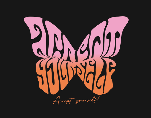 卡通蝴蝶图案蝴蝶英文字母手写英文字母女装文字印花图案彩色蝴蝶