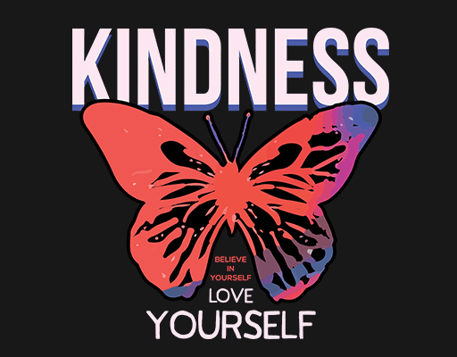 彩色蝴蝶图案女装印花素材蝴蝶剪影图案卡通英文字母女装印花素材