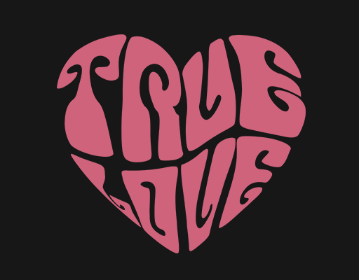 卡通爱心英文字母图案女装文字印花素材爱心图案女装T恤印花图案