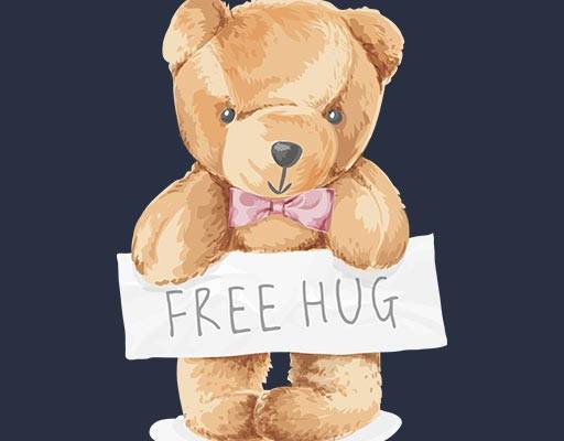 卡通小熊矢量英文字母矢量手绘卡通手写英文字母矢量