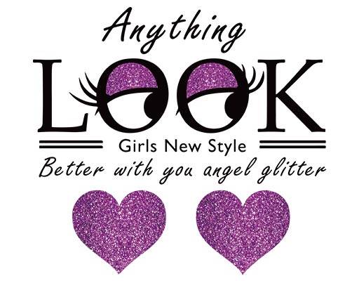 英文字母矢量look文字矢量亮片矢量手写英文字母卡通眼睛