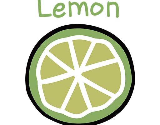 卡通水果切片矢量柠檬矢量手绘水果