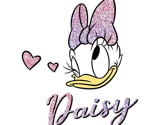 唐老鸭头像矢量手绘卡通动物英文字母矢量