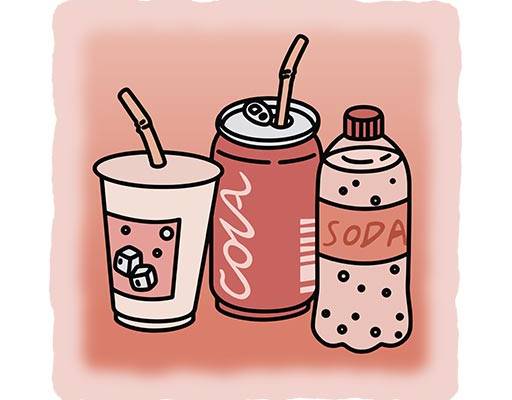 卡通瓶子矢量手绘卡通饮料矢量可乐矢量