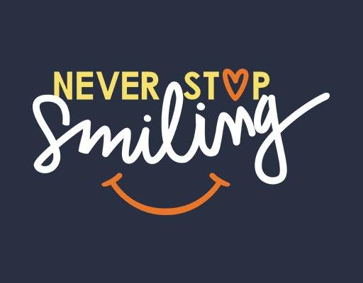 彩色英文字母矢量微笑表情矢量手写英文字母