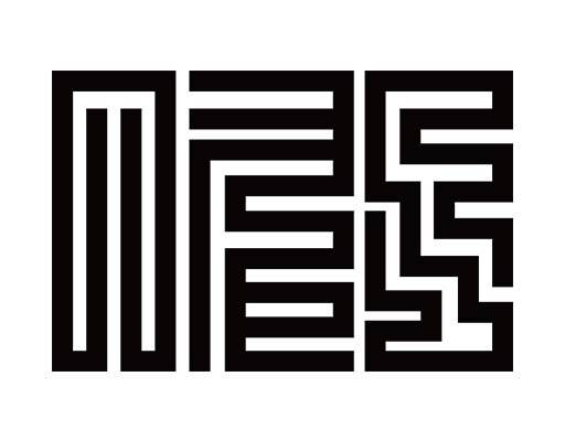 英文字母矢量迷宫图案线条矢量