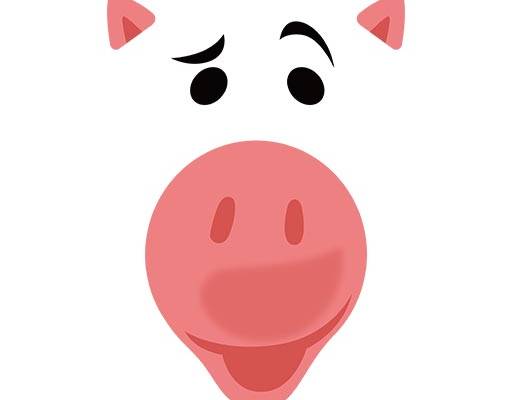 卡通小猪头像卡通动物手绘卡通猪表情