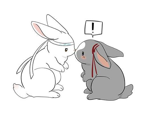 卡通兔子矢量手绘兔子可爱卡通动物