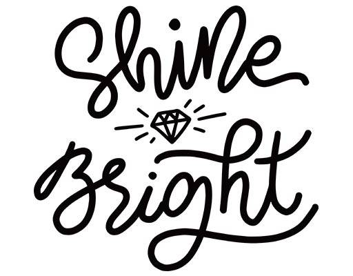 手写英文字母简约文字矢量卡通英文字母钻石