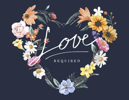 鲜花矢量英文字母矢量手绘鲜花心形花朵矢量