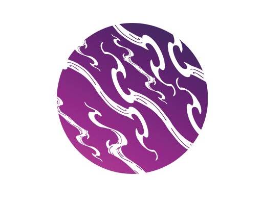 圆形矢量祥云矢量图案彩色云矢量