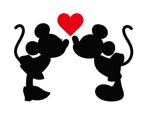 迪士尼卡通矢量米奇剪影米妮剪影可爱卡通