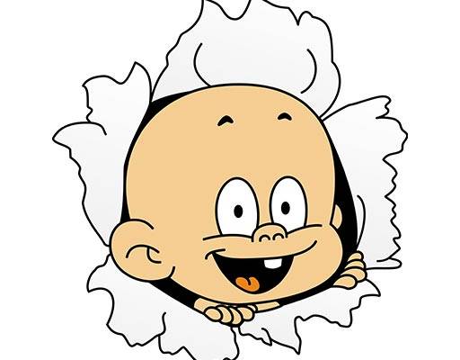 卡通小孩头像破碎卡通矢量卡通人物小男孩矢量