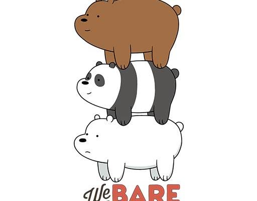 卡通小熊矢量手绘卡通动画片图案三只小熊