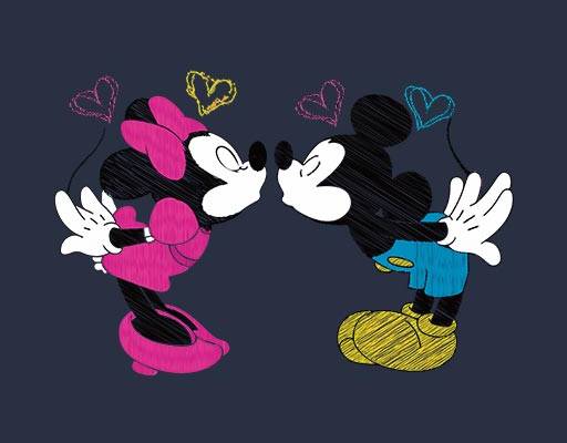 卡通米老鼠矢量涂鸦米奇米妮可爱卡通矢量迪士尼矢量