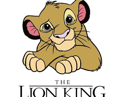 卡通狮子矢量手绘卡通动物辛巴矢量动画片矢量