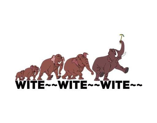 卡通大象矢量手绘卡通动物可爱大象英文字母矢量