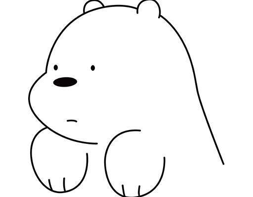 卡通小熊矢量大白矢量线条卡通矢量卡通动物矢量