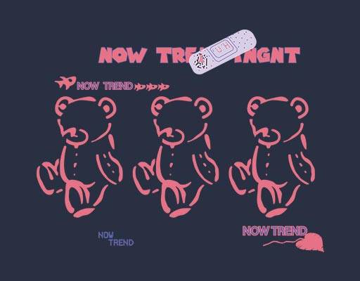 卡通小熊矢量英文字母矢量手绘卡通小熊