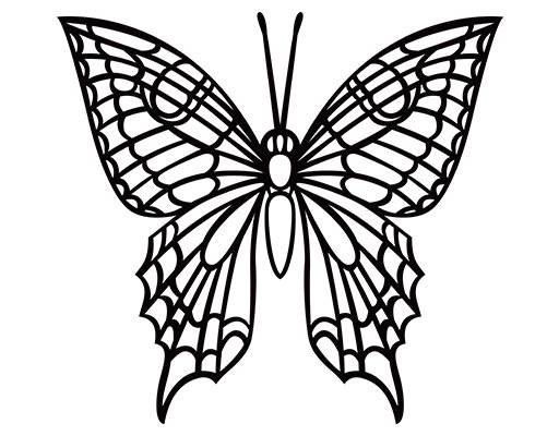 卡通蝴蝶矢量手绘蝴蝶线条蝴蝶矢量