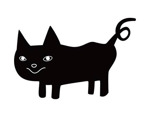 卡通动物矢量手绘卡通猫咪矢量