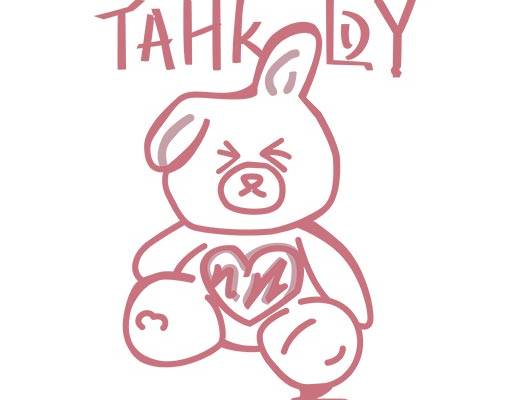 卡通小熊矢量英文字母矢量手绘小熊