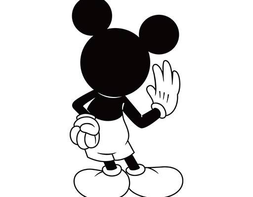 卡通米奇背影矢量手绘卡通矢量mickey矢量迪士尼卡通