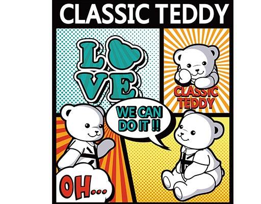 卡通小熊矢量英文字母矢量手绘卡通矢量小熊头像