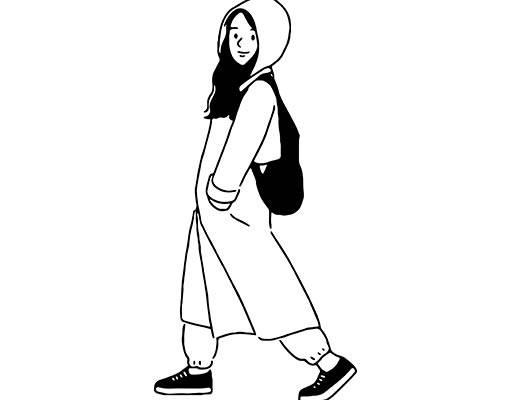 卡通女孩手绘女孩头像