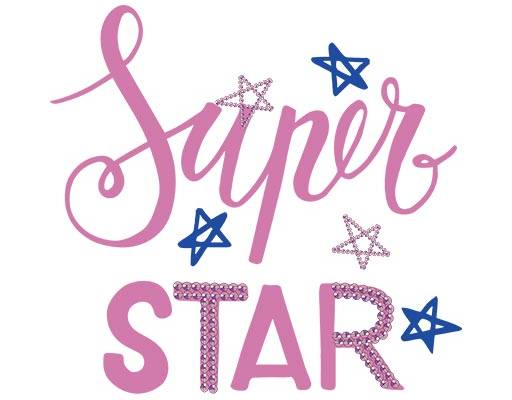 手写英文字母矢量五角星矢量