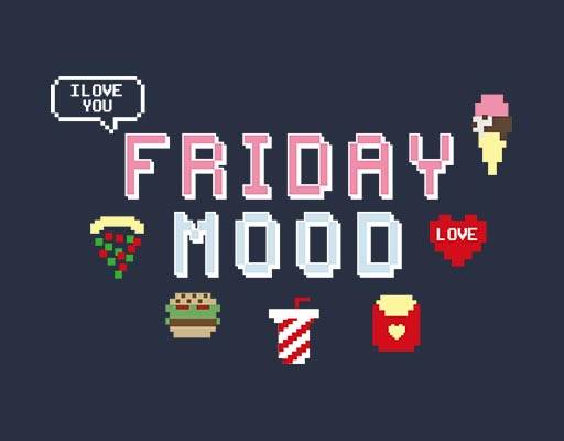 马赛克文字图案英文字母图案水果图案饮料像素图案